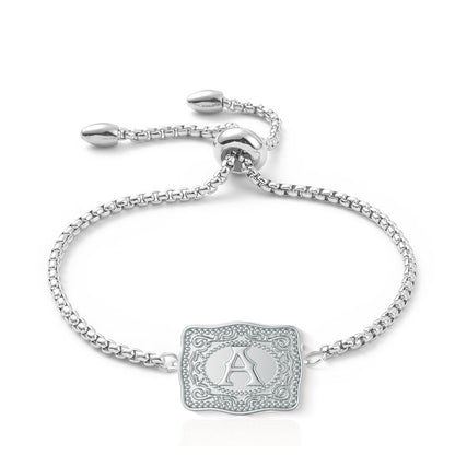 26 English Letter Belt Buckle Bracelet